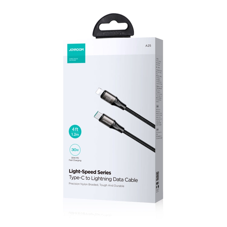 JOYROOM SA25-CL3 30W USB-C/Type-C to 8 Pin Fast Charge Data Cable, Length:3m(Black) - 2 in 1 Cable by JOYROOM | Online Shopping South Africa | PMC TechLife | Buy Now Pay Later Mobicred