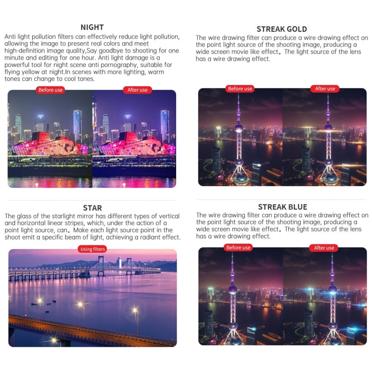 For DJI Air 3 JSR KB Series Drone Lens Filter, Filter:8 in 1 CPL ND NDPL NIGHT - free shipping - PMC TechLife - Order now!