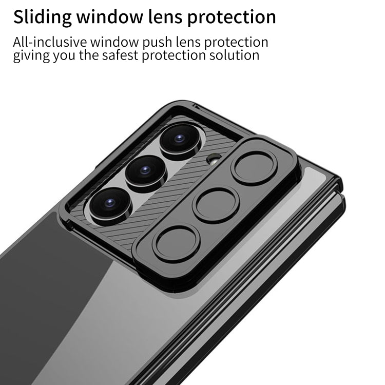 For Samsung Galaxy Z Fold5 GKK Integrated Push Lens Window PC Phone Case(Blue) - Galaxy Z Fold5 Cases by GKK | Online Shopping South Africa | PMC TechLife | Buy Now Pay Later Mobicred