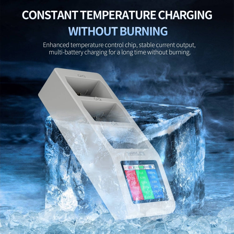 For DJI Mini 4 Pro / Mini 3/ Mini 3 Pro STARTRC 3 in 1 Charging Butler Battery Charger with Screen(Grey) - free shipping - PMC TechLife - Order now!