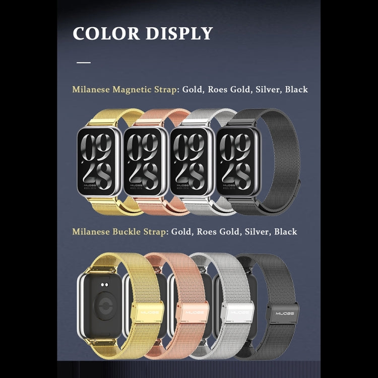For Xiaomi Smart Band 9 Pro / 8 Pro Mijobs Milan Buckle Stainless Steel Watch Band(Silver) - free shipping - PMC TechLife - Order now!
