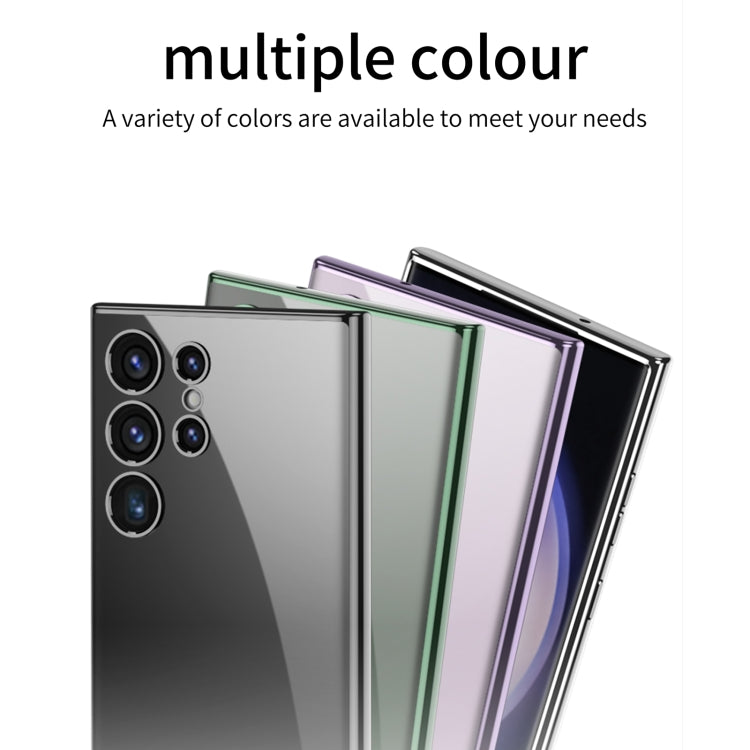 For Samsung Galaxy S24 Ultra GKK Plating Transparent TPU Phone Case, Without pen(Green) - Galaxy S24 Ultra 5G Cases by GKK | Online Shopping South Africa | PMC TechLife | Buy Now Pay Later Mobicred