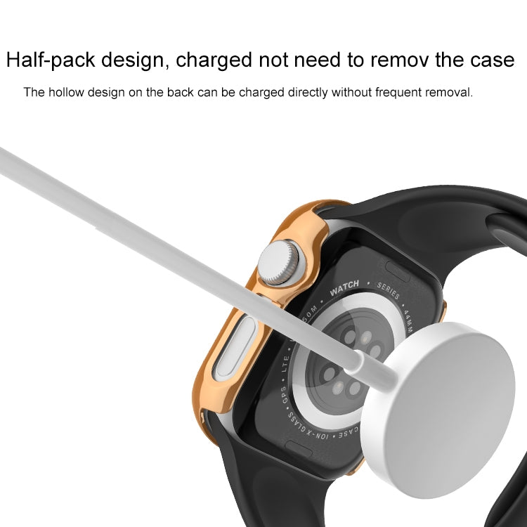 For Apple Watch Series 3 / 2 / 1 38mm Plating Row Diamond Hollow PC Watch Case(Rose Gold) - free shipping - PMC TechLife - Order now!