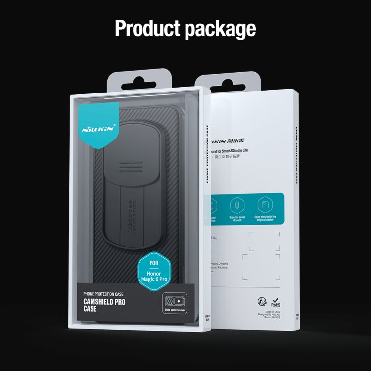 For Honor Magic6 Pro NILLKIN Black Mirror Pro Series Camshield PC Phone Case(Black) - free shipping - PMC TechLife - Order now!