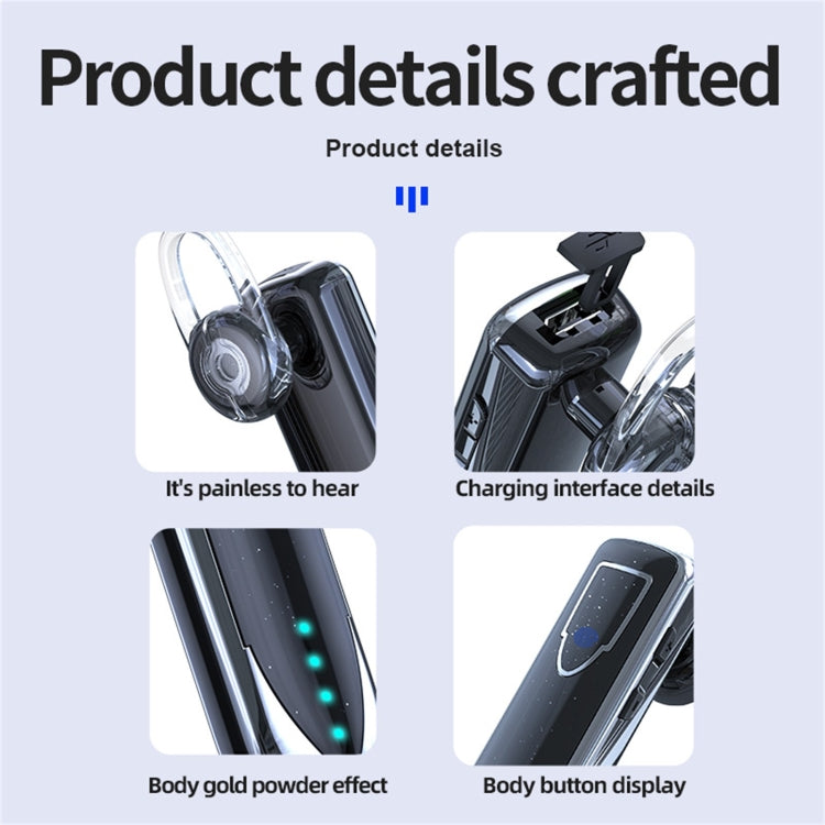 ME-3 Bluetooth 5.0 Business Style Touch Switch Bluetooth Earphone(Silver) - Bluetooth Earphone by PMC TechLife | Online Shopping South Africa | PMC TechLife