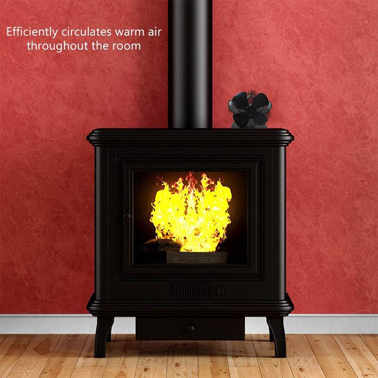 YL201 4-Blade High Temperature Metal Heat Powered Fireplace Stove Fan (Bronze) - free shipping - PMC TechLife - Order now!