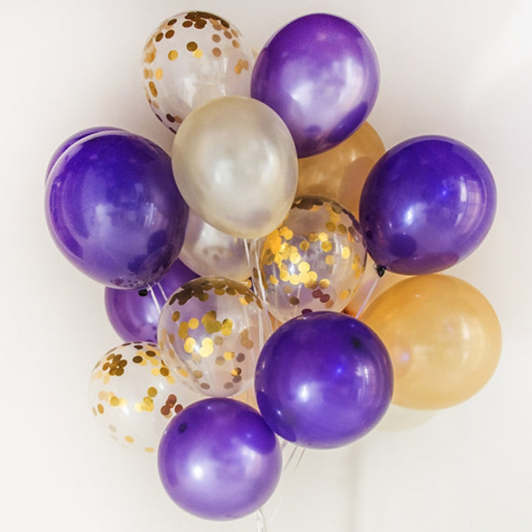 5 PCS 12 inch Transparent Gold Sequins Confetti Balloons, Holiday Party Wedding Decoration Confetti Balloons, Random Style Delivery - free shipping - PMC TechLife - Order now!
