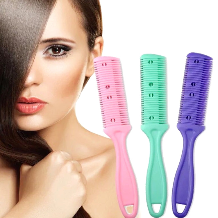 3pcs Hair Tools Double-sided Knife Hair Comb Hair Bangs Trimmer Thinning Device Hair Clipper, Random Color Delivery - free shipping - PMC TechLife - Order now!