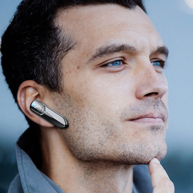 M81 CVC Noise Reduction Unilateral Business Ear-mounted Bluetooth Earphone, Support Siri & One for Two(Rose Gold) - Bluetooth Earphone by PMC TechLife | Online Shopping South Africa | PMC TechLife