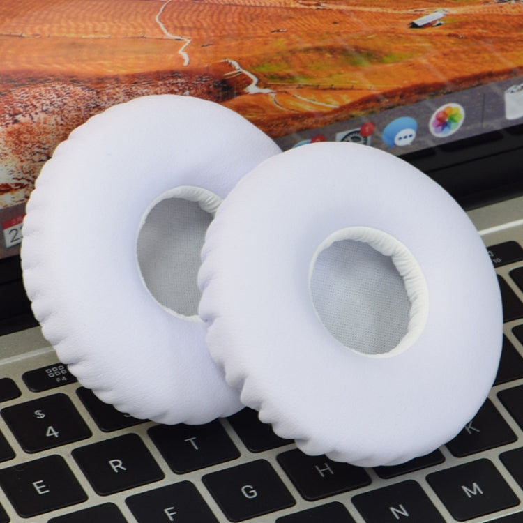 For JBL Synchros S400BT Headphones Imitation Leather + Memory Foam Soft Earphone Protective Cover Earmuffs, One Pair(White) - Earmuff & Pad by PMC TechLife | Online Shopping South Africa | PMC TechLife