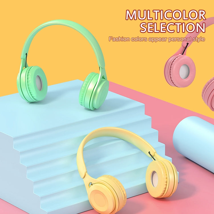 Y08 Hifi Sound Quality Macaron Bluetooth Headset, Supports Calling & TF Card & 3.5mm AUX (Pink) - Headset & Headphone by PMC TechLife | Online Shopping South Africa | PMC TechLife