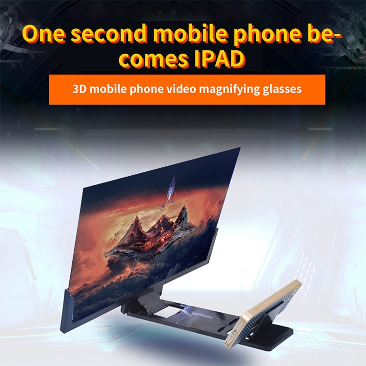 F3 14 inch Radiation Protection Universal Mobile Phone Screen Amplifier 3D HD Video Amplifier with Stand(White) - Screen Magnifier by PMC TechLife | Online Shopping South Africa | PMC TechLife