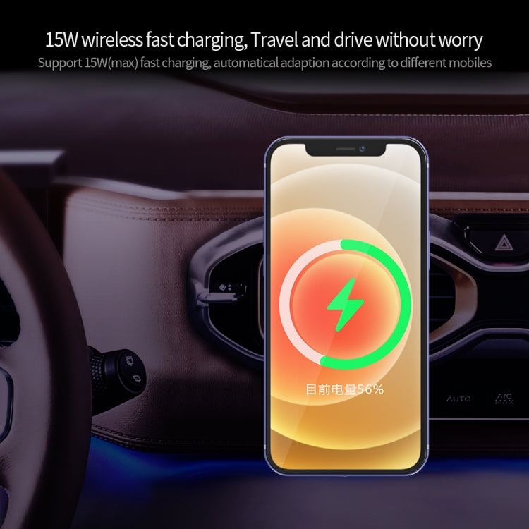 X19 Magsafe Car Air Outlet Vent Mount Clamp Holder 15W Fast Charging Qi Magnetic Wireless Charger(White) - free shipping - PMC TechLife - Order now!