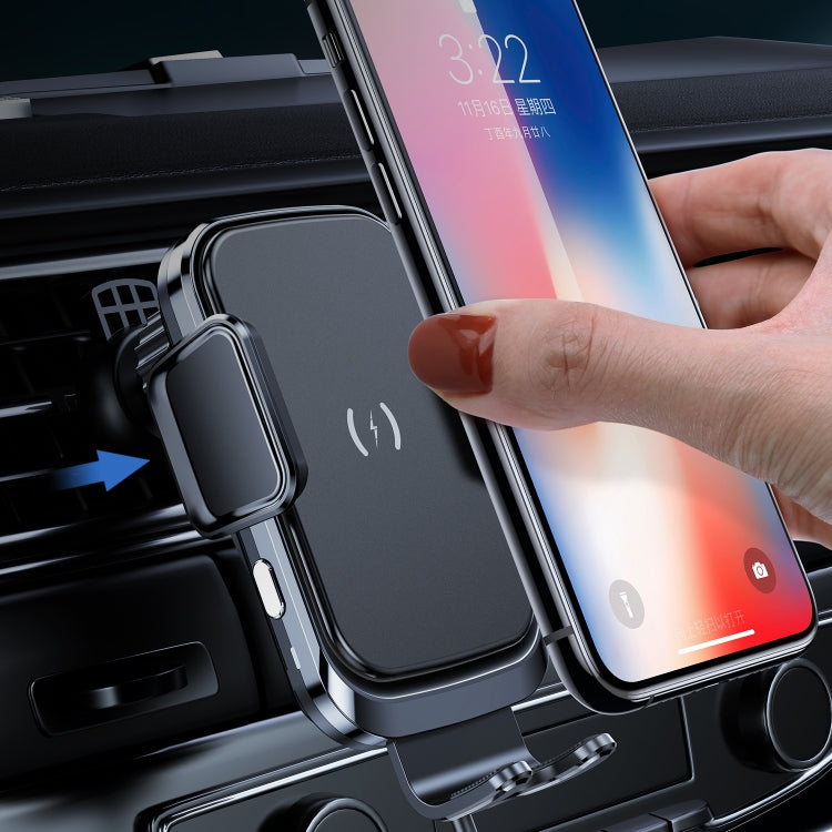 X7 Car Wireless Charging Mobile Phone Gravity Bracket Holder Suction Cup Bracket (Black) - Wireless Charger Holders by PMC TechLife | Online Shopping South Africa | PMC TechLife