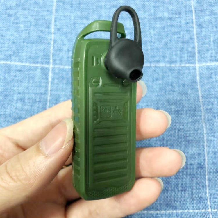 Mini B25 Headphone Mobile Phone, Hands Free Bluetooth Dialer Headphone, MP3 Music, Dual SIM, Network: 2G(Green) - Others by PMC TechLife | Online Shopping South Africa | PMC TechLife