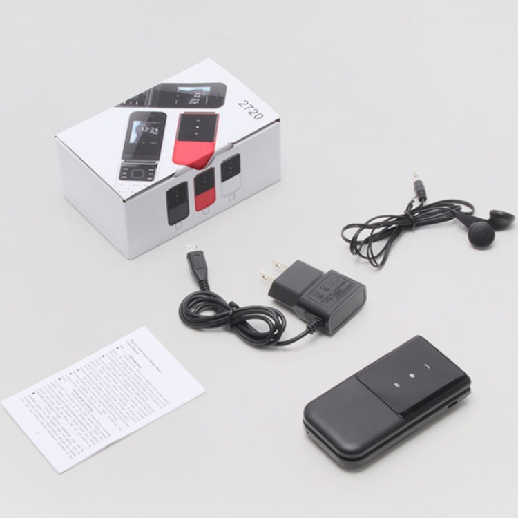 UNIWA F2720 Flip Phone, 1.77 inch, SC6531E, Support Bluetooth, FM, GSM, Dual SIM(Black) - UNIWA by UNIWA | Online Shopping South Africa | PMC TechLife