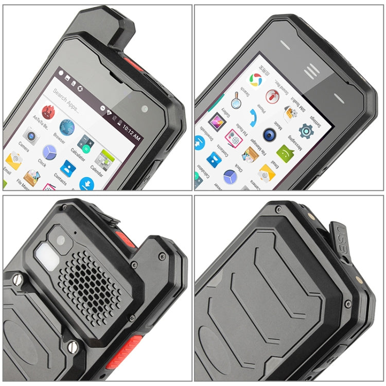 UNIWA T101 Walkie Talkie Rugged Phone, 2GB+16GB, IP67 Waterproof Dustproof Shockproof, 4600mAh Battery, 4.0 inch Android 7.0 MTK6753 Octa Core up to 1.3GHz, Network: 4G, NFC, POC, SOS(Black) - UNIWA by UNIWA | Online Shopping South Africa | PMC TechLife