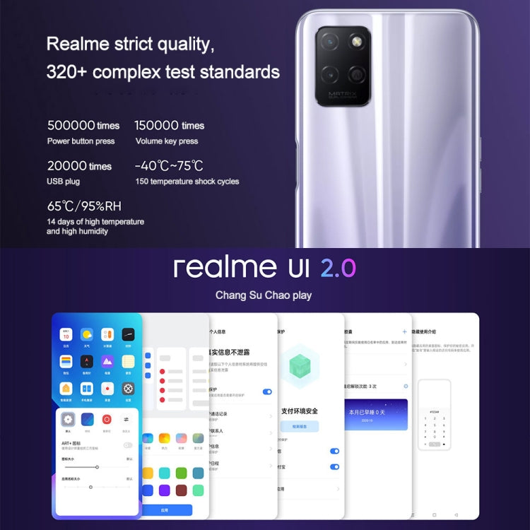 Realme V11s 5G, 4GB+128GB, Dual Back Cameras, Side Fingerprint Identification, 5000mAh Battery, 6.5 inch Realme UI 2.0 / Android 11 MediaTek Dimensity 810 Octa Core up to 2.4GHz, Network: 5G, Support Google Play (Black) - free shipping - PMC TechLife - Order now!