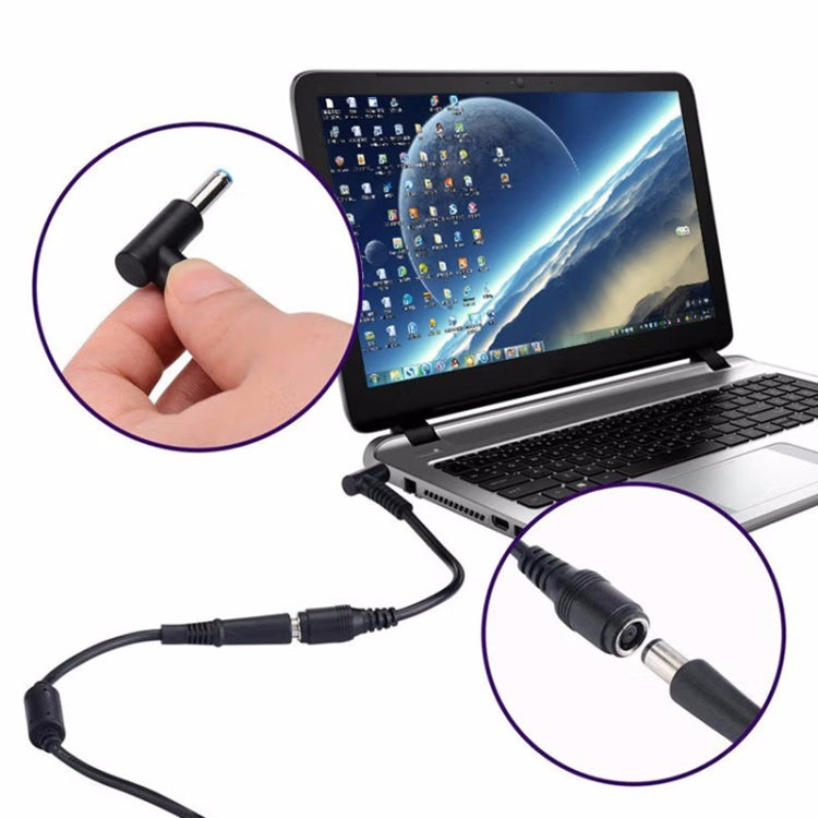 4.5 x 3.0mm Bent Male to 7.4 x 5.0mm Female Interfaces Power Adapter Cable for Laptop Notebook, Length: 10cm - free shipping - PMC TechLife - Order now!