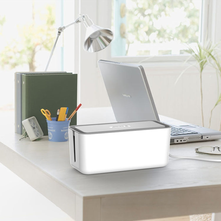 ORICO CMB-18 Separating Design ABS Electrical Socket Storage Box Power Cable Manager Case with Phone / Tablet Holder for Desk, Living Room, Office, Bedroom - Storage Boxes by ORICO | Online Shopping South Africa | PMC TechLife | Buy Now Pay Later Mobicred