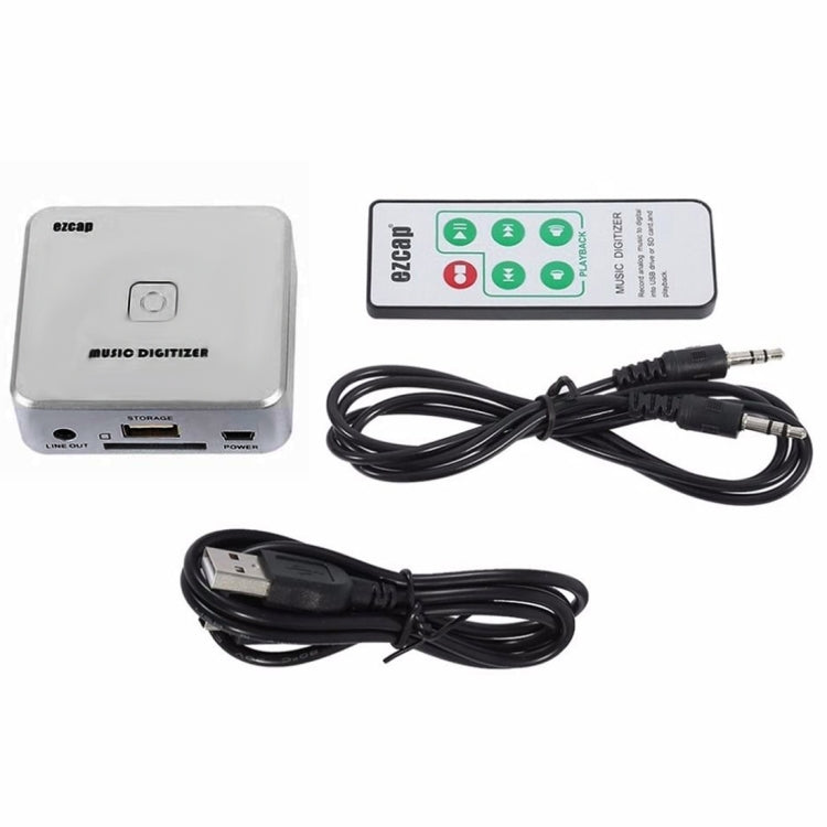 EZCAP241 Audio Capture Recorder Adapter Card, 3.5mm RCA R/L Analog Audio to MP3 Music Digitizer Converter(Silver) - RCA Adapter by PMC TechLife | Online Shopping South Africa | PMC TechLife | Buy Now Pay Later Mobicred