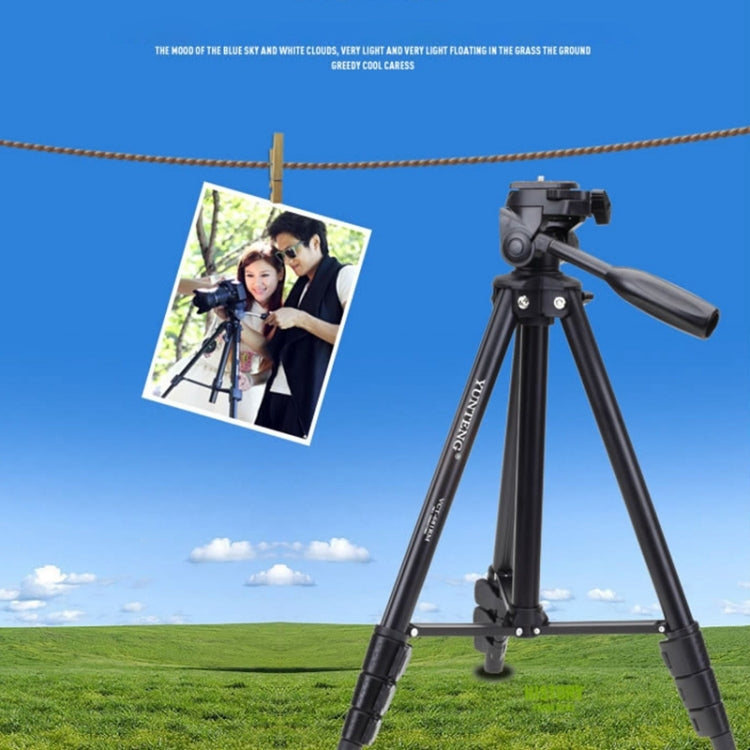 YUNTENG VCT-681 138cm SLR / Micro-SLR / Digital Cameras Tripod Stand, 4-Section Folding Aluminum Legs, Suitable for Canon / Nikon / Panasonic / Pentax / Casio / Sony / Fuji (Load Capacity: 3kg) - Tripods by YUNTENG | Online Shopping South Africa | PMC TechLife | Buy Now Pay Later Mobicred