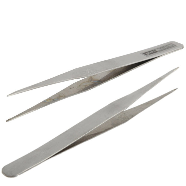 6 PCS Stainless Steel TS-10/ 11/ 12/ 13/ 14/ 15 Straight and Angled Tweezerses(Grey) - Tweezers by VETUS | Online Shopping South Africa | PMC TechLife | Buy Now Pay Later Mobicred
