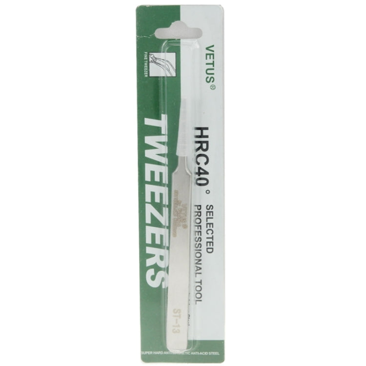 VETUS ST-13 Stainless Steel Tweezers - Tweezers by VETUS | Online Shopping South Africa | PMC TechLife | Buy Now Pay Later Mobicred