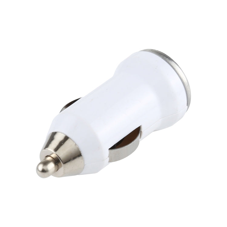 DC 5V / 1A USB Car Charger for Galaxy SIV / i9500 / SIII / i9300 / i8190 / S7562 / i8750 / i9220 / N7000 / i9100 / i9082 / BlackBerry Z10 / HTC X920e / Nokia / Other Mobile Phones(White) - Car Charger by PMC TechLife | Online Shopping South Africa | PMC TechLife