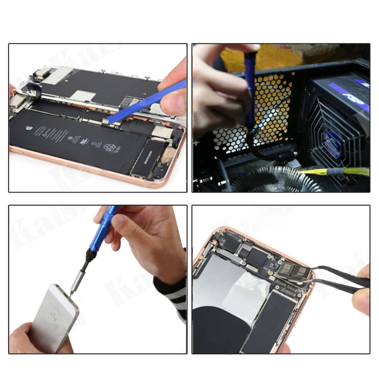 Kaisi K-1766 63 in 1 Magnetic Precision Electronics Screwdriver set Hand Tools For Phone Repair Tool Kit - free shipping - PMC TechLife - Order now!