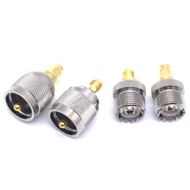 4 PCS / Set UHF PL259 SO239 to SMA Plug RF Connector Test Converter - free shipping - PMC TechLife - Order now!