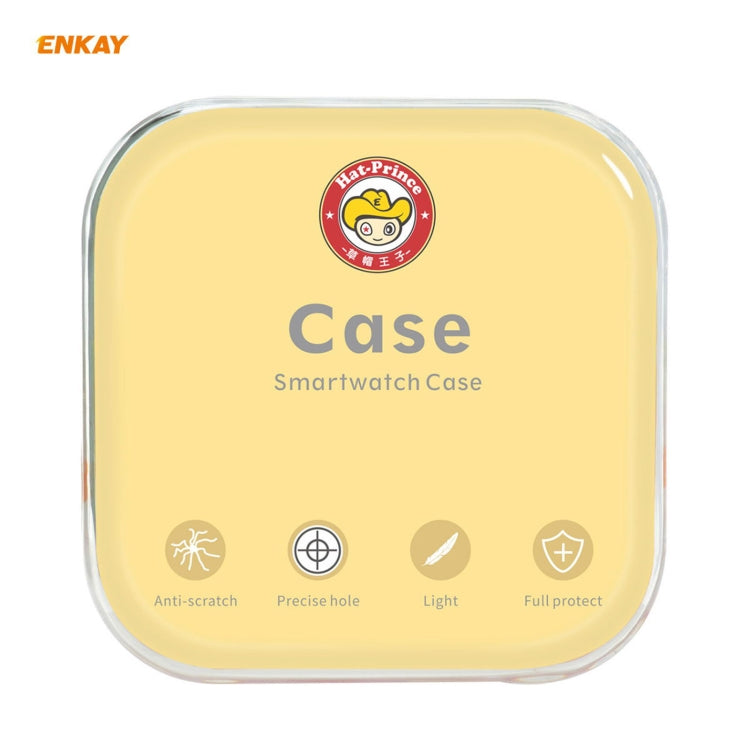 For Samsung Galaxy Watch 3 45mm 2 in 1 ENKAY Hat-Prince Electroplate Soft TPU Case + 0.2mm 9H 2.15D Curved Edge Tempered Glass Film(Black) - free shipping - PMC TechLife - Order now!