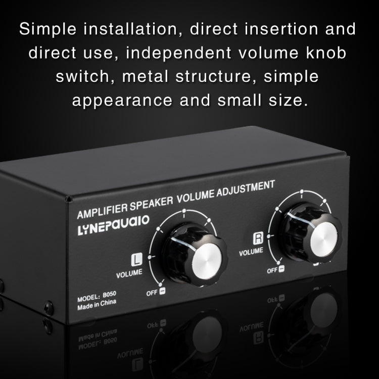 B050 Passive Speaker Volume Adjustment Controller, Left And Right Channel Independent Volume Adjustment, 150W Per Channel - by PMC TechLife | Online Shopping South Africa | PMC TechLife