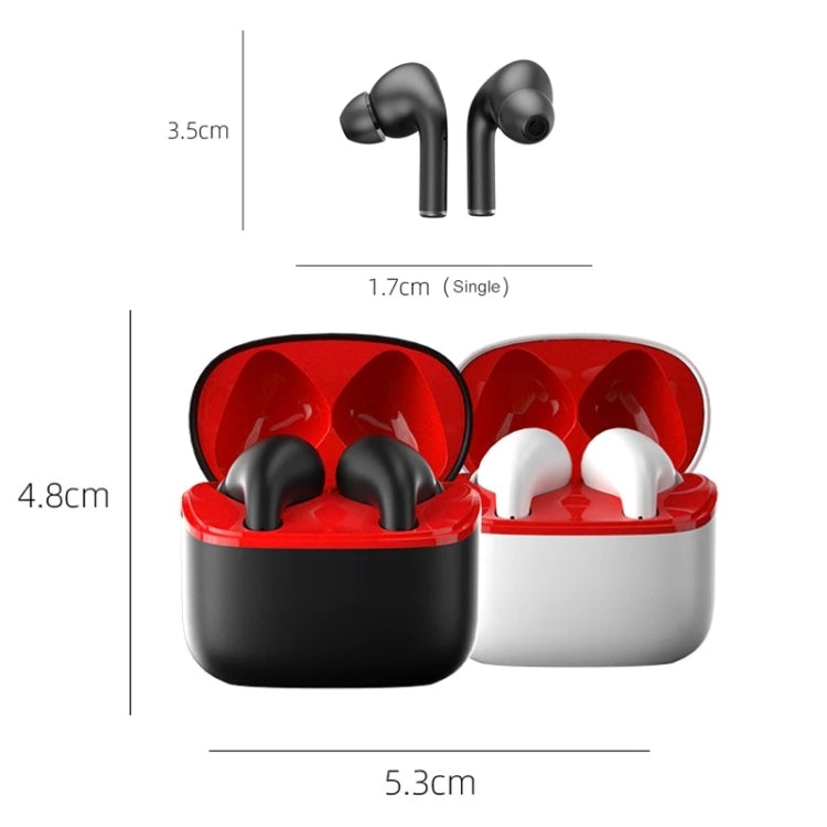 JM13 TWS Earphone Bluetooth 5.0 Touch Control Stereo Bass Sport Wireless Earphone With Mic(White) - TWS Earphone by PMC TechLife | Online Shopping South Africa | PMC TechLife