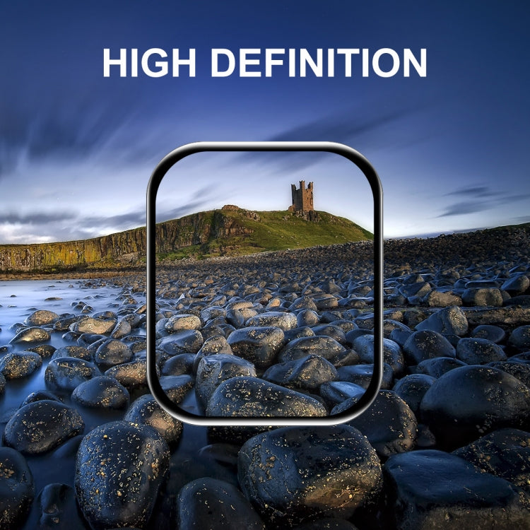 2 PCS ENKAY Hat-Prince 3D Curved Edge Full Coverage Full Tempered Glass HD Screen Protector Film For Apple Watch Series 7 45mm(Black) - Screen Protector by ENKAY | Online Shopping South Africa | PMC TechLife | Buy Now Pay Later Mobicred
