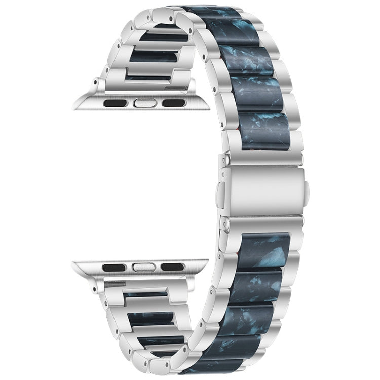 Flower Bracelet Metal Watch Band For Apple Watch Ultra 49mm&Watch Ultra 2  49mm / Series 9&8&7 45mm / SE 3&SE 2&6&SE&5&4 44mm / 3&2&1 42mm(Black)