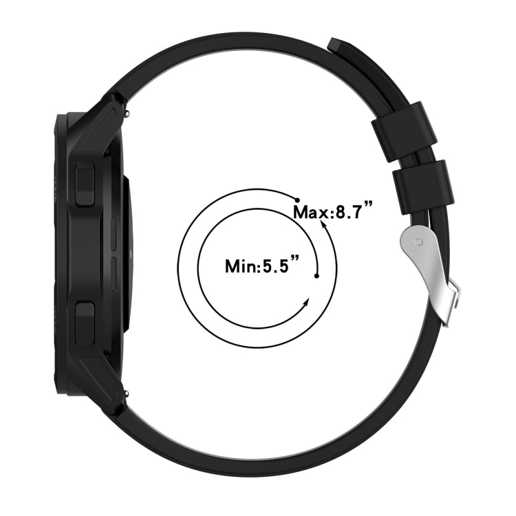 Protruding Head Silicone Strap Silver Buckle For Samsung Galaxy Watch Active2 40mm/44mm 20mm(Gray) - Watch Bands by PMC TechLife | Online Shopping South Africa | PMC TechLife | Buy Now Pay Later Mobicred