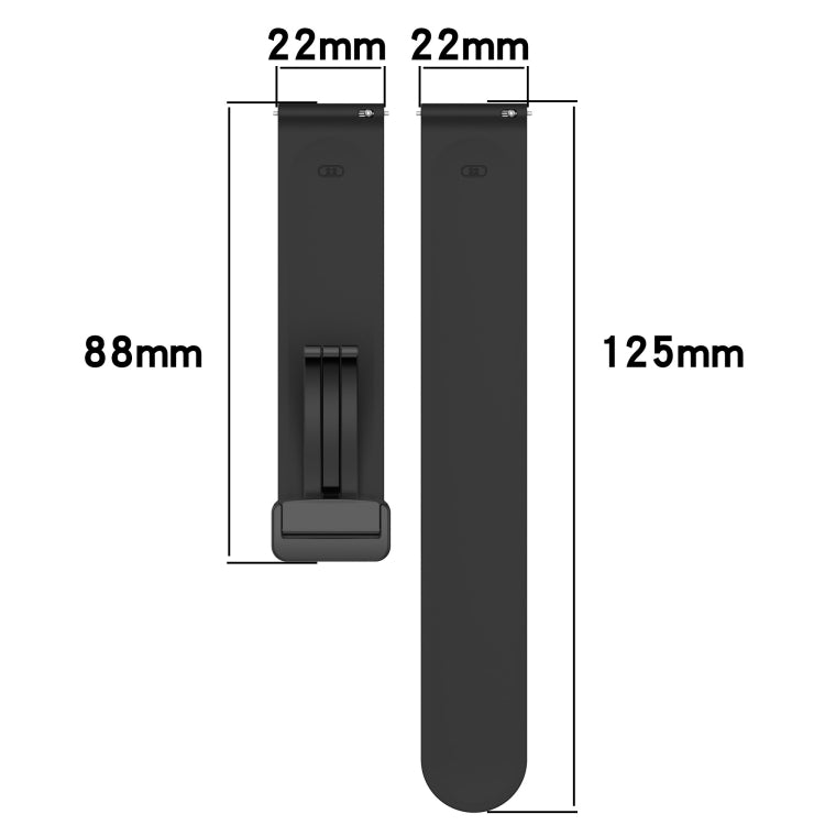 For Amazfit GTR 3 Pro 22mm Solid Color Magnetic Clasp Silicone Watch Band(Wine Red) - free shipping - PMC TechLife - Order now!