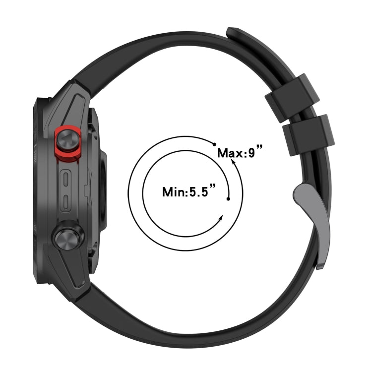 Compatible with Garmin EPIX Gen 2 22mm Two-Color Sports Silicone Watch Band(Midnight Blue + White) - Watch Bands by PMC TechLife | Online Shopping South Africa | PMC TechLife | Buy Now Pay Later Mobicred