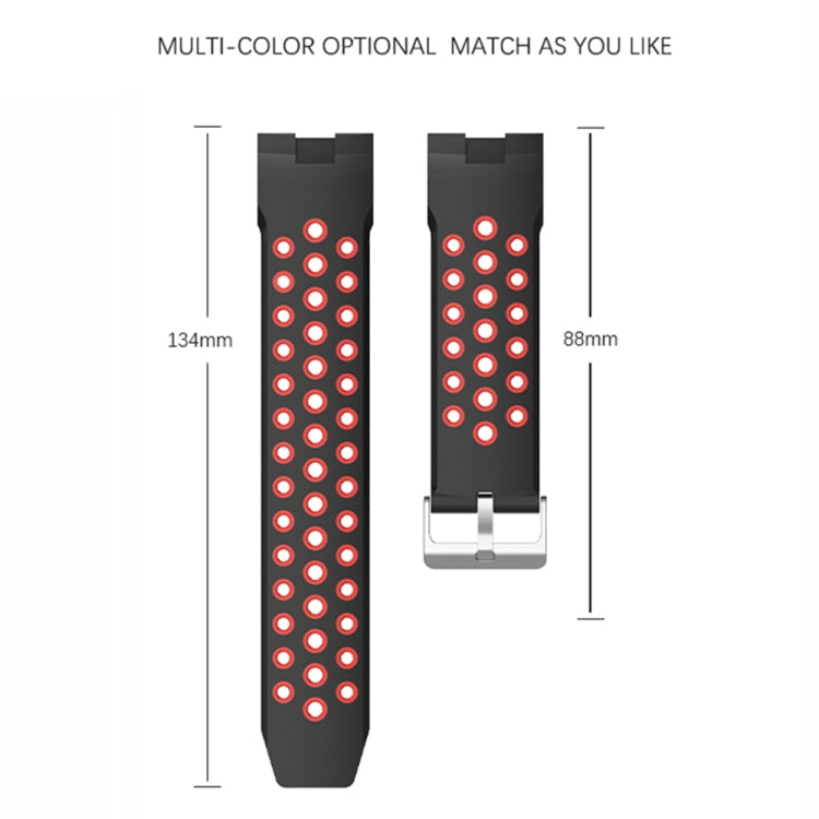 For Huawei Watch GT Cyber Two-Color Breathable Watch Band(Black+Red) - free shipping - PMC TechLife - Order now!