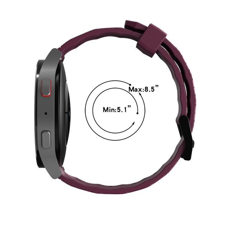 For Amazfit GTR 4 Pro 22mm Perforated Two-Color Silicone Watch Band(Midnight Blue+Black) - free shipping - PMC TechLife - Order now!