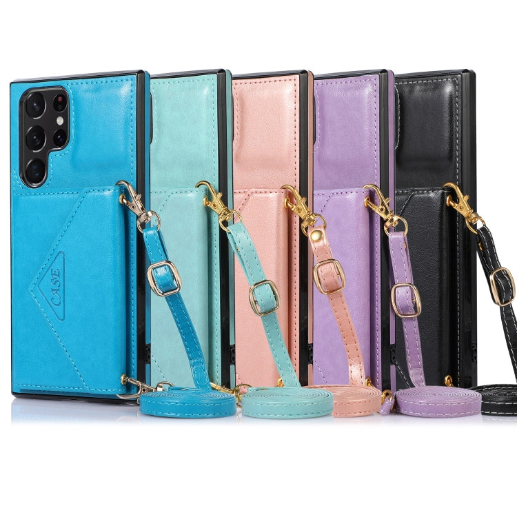For Samsung Galaxy S23 Ultra 5G Cross-body Wallet Card Bag Leather Phone Case(Purple) - free shipping - PMC TechLife - Order now!