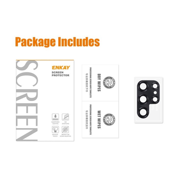 For Samsung Galaxy S23 Ultra ENKAY 9H Rear Camera Lens Aluminium Alloy Tempered Glass Film(Dark Green) - free shipping - PMC TechLife - Order now!