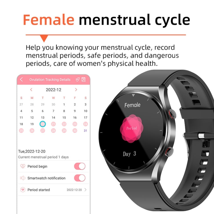 E09 1.32 inch Color Screen Smart Watch,Support Heart Rate Monitoring / Blood Pressure Monitoring(Black) - free shipping - PMC TechLife - Order now!