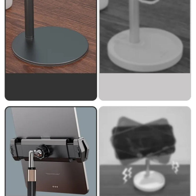 Boneruy P21 Lifting Adjustable Rotating Phone Tablet Desktop Holder(White) - Desktop Holder by BONERUY | Online Shopping South Africa | PMC TechLife | Buy Now Pay Later Mobicred