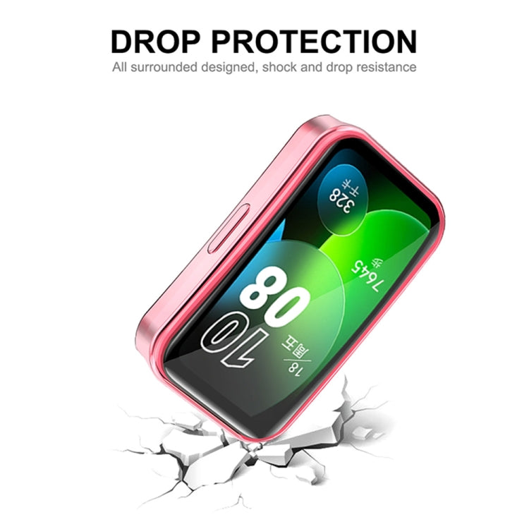 For Huawei Band 10 / 9 / 8 ENKAY Hat-Prince Full Coverage Electroplated Soft TPU Case with Screen Protection(Dark Green) - Watch Cases by ENKAY | Online Shopping South Africa | PMC TechLife | Buy Now Pay Later Mobicred