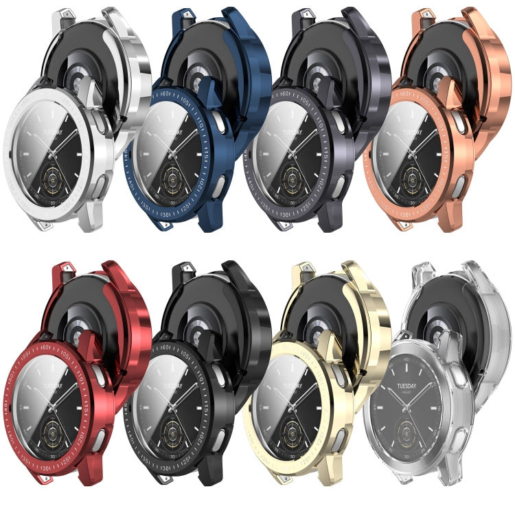 For Xiaomi Watch S3 Full Package TPU Electroplated Watch Protective Case(Dark Gray) - Watch Cases by PMC TechLife | Online Shopping South Africa | PMC TechLife | Buy Now Pay Later Mobicred