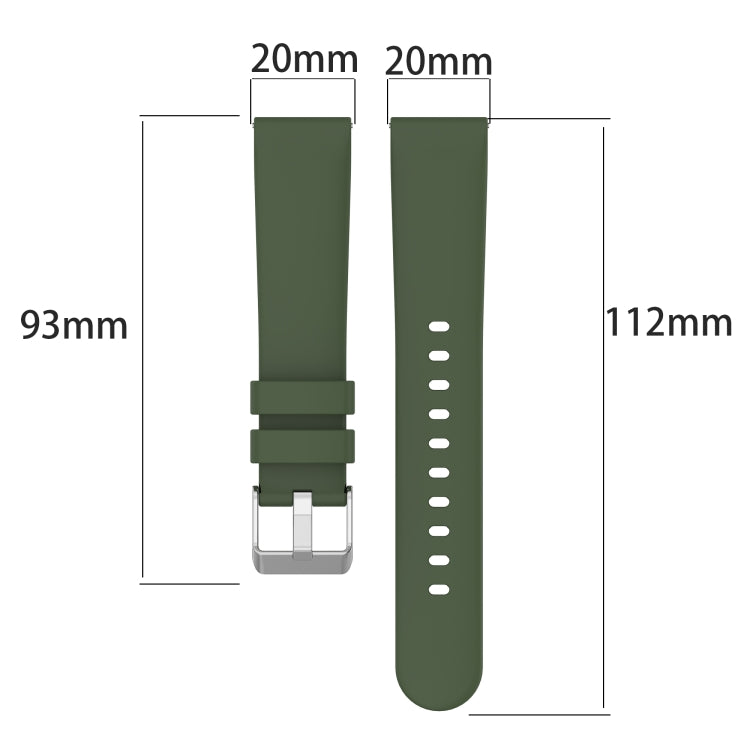 Compatible with Garmin Move Trend 20mm Smooth Solid Color Silicone Watch Band(Beige) - free shipping - PMC TechLife - Order now!