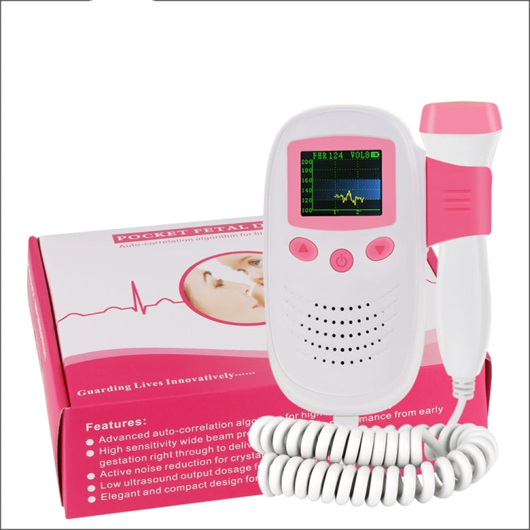 RZ-100S9 LED Fetal Doppler Ultrasound Sound Baby Heartbeat