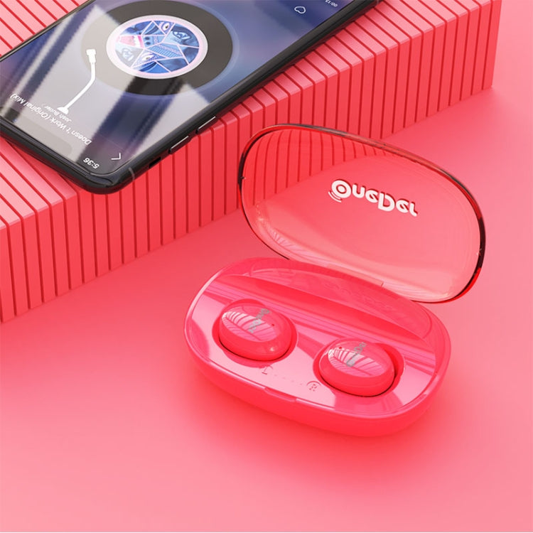 OneDer W12 Wireless Earphone with Waterproof IPX5 HD Stereo Sound TWS Bluetooth Earphone(Red) - free shipping - PMC TechLife - Order now!